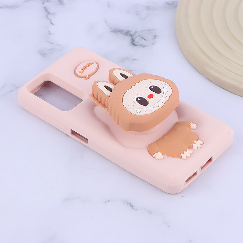 قاب سیلیکونی شیائومی Redmi Note 12 Pro 4G پاپ سوکت دار طرح Labubu