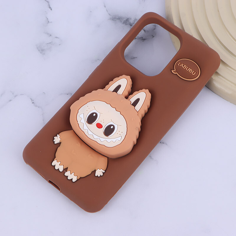 قاب سیلیکونی شیائومی Redmi Note 13 4G پاپ سوکت دار طرح Labubu