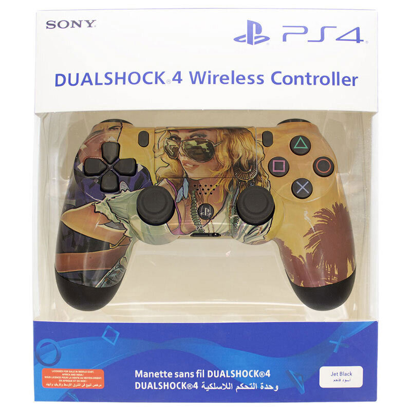 دسته بازی بی سیم SONY PlayStation 4 DualShock 4 High Copy طرح GTA کد 2