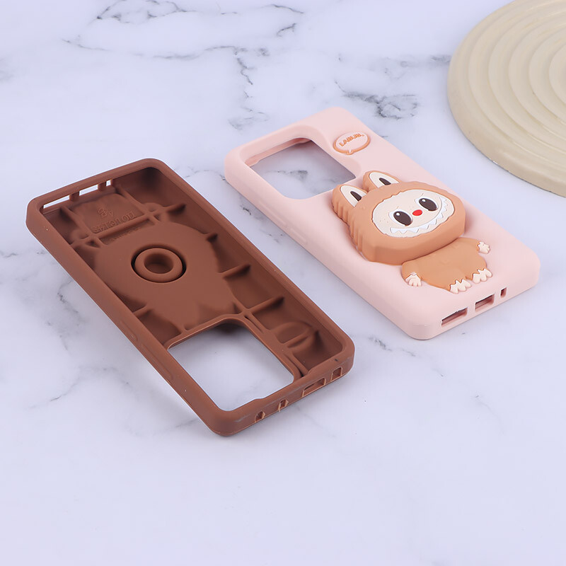 قاب سیلیکونی شیائومی Redmi Note 14S پاپ سوکت دار طرح Labubu