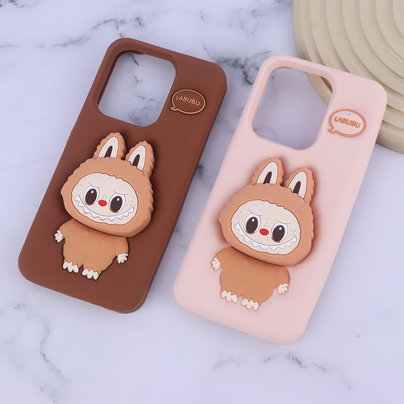 قاب سیلیکونی شیائومی Redmi 15C پاپ سوکت دار طرح Labubu