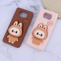 قاب سیلیکونی شیائومی Poco X3 / X3 NFC / X3 Pro پاپ سوکت دار طرح Labubu