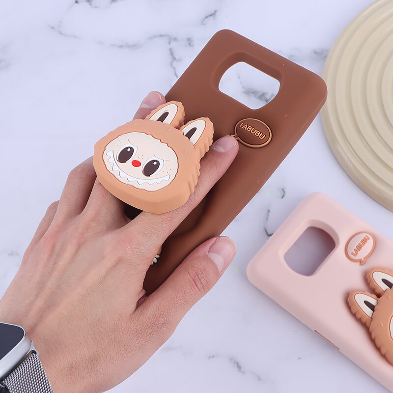 قاب سیلیکونی شیائومی Poco X3 / X3 NFC / X3 Pro پاپ سوکت دار طرح Labubu