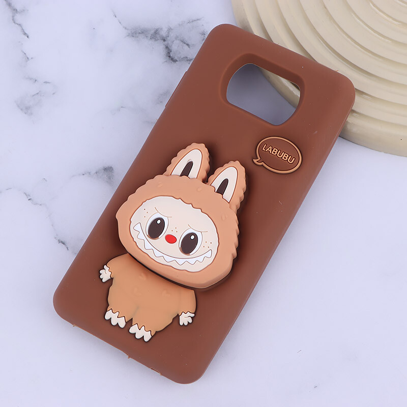 قاب سیلیکونی شیائومی Poco X3 / X3 NFC / X3 Pro پاپ سوکت دار طرح Labubu