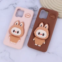 قاب سیلیکونی شیائومی Redmi 12 پاپ سوکت دار طرح Labubu