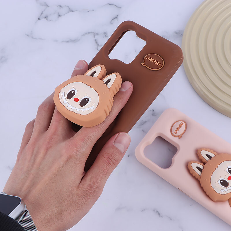 قاب سیلیکونی شیائومی Redmi 12 پاپ سوکت دار طرح Labubu