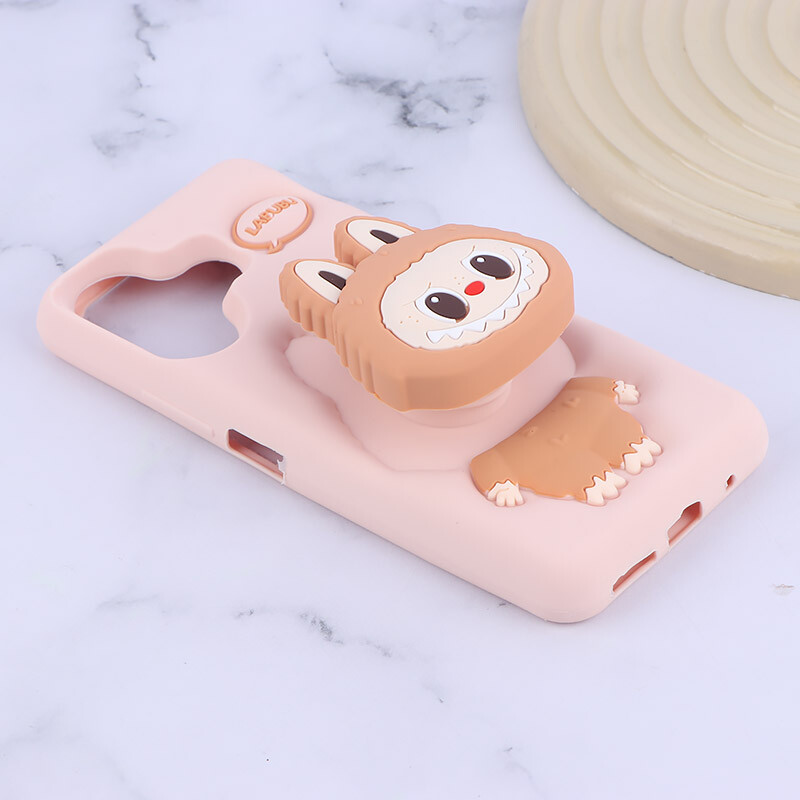 قاب سیلیکونی شیائومی Redmi 13 4G / Redmi 13 5G پاپ سوکت دار طرح Labubu