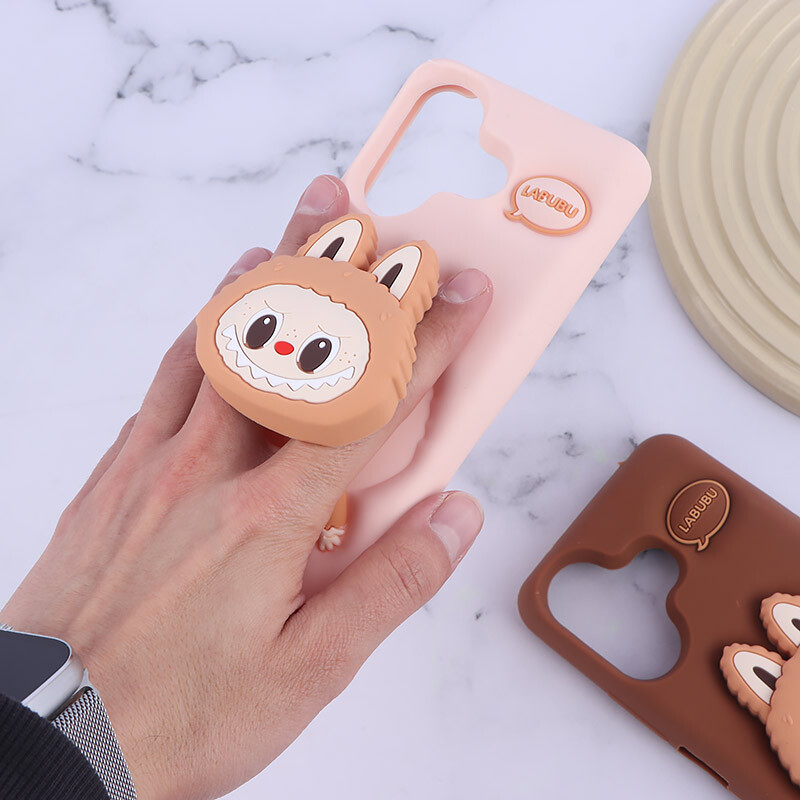 قاب سیلیکونی شیائومی Redmi 13 4G / Redmi 13 5G پاپ سوکت دار طرح Labubu