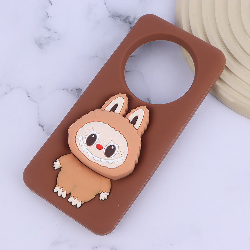 قاب سیلیکونی شیائومی Redmi A4 / 14C / 14R / Poco C75 پاپ سوکت دار طرح Labubu