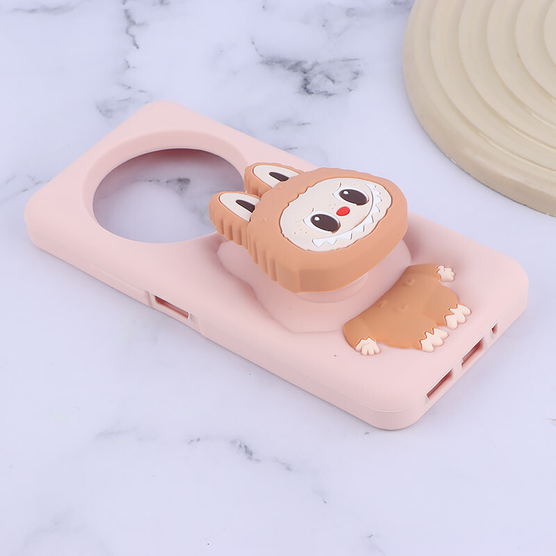 قاب سیلیکونی شیائومی Redmi A4 / 14C / 14R / Poco C75 پاپ سوکت دار طرح Labubu