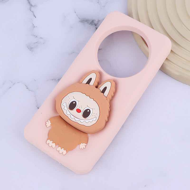 قاب سیلیکونی شیائومی Redmi A4 / 14C / 14R / Poco C75 پاپ سوکت دار طرح Labubu