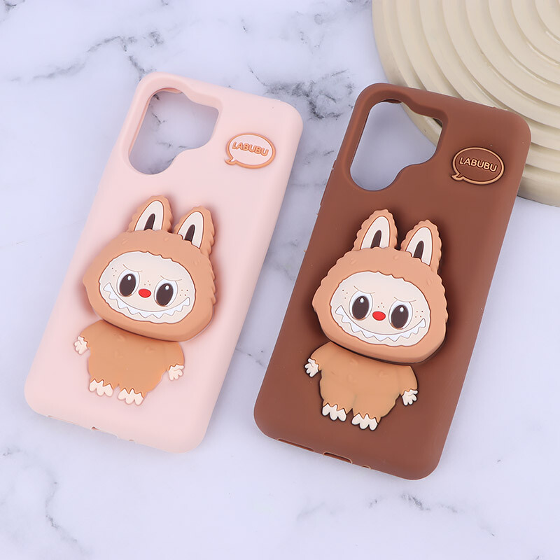 قاب سیلیکونی شیائومی Redmi 13C / C65 پاپ سوکت دار طرح Labubu