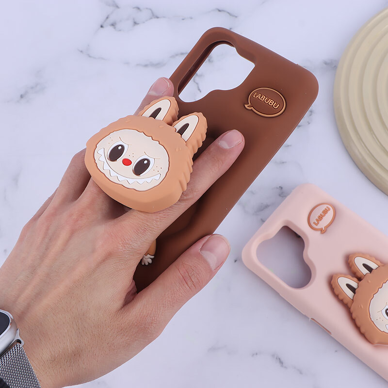 قاب سیلیکونی شیائومی Redmi 13C / C65 پاپ سوکت دار طرح Labubu