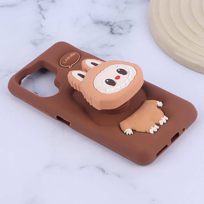 قاب سیلیکونی شیائومی Redmi 13C / C65 پاپ سوکت دار طرح Labubu