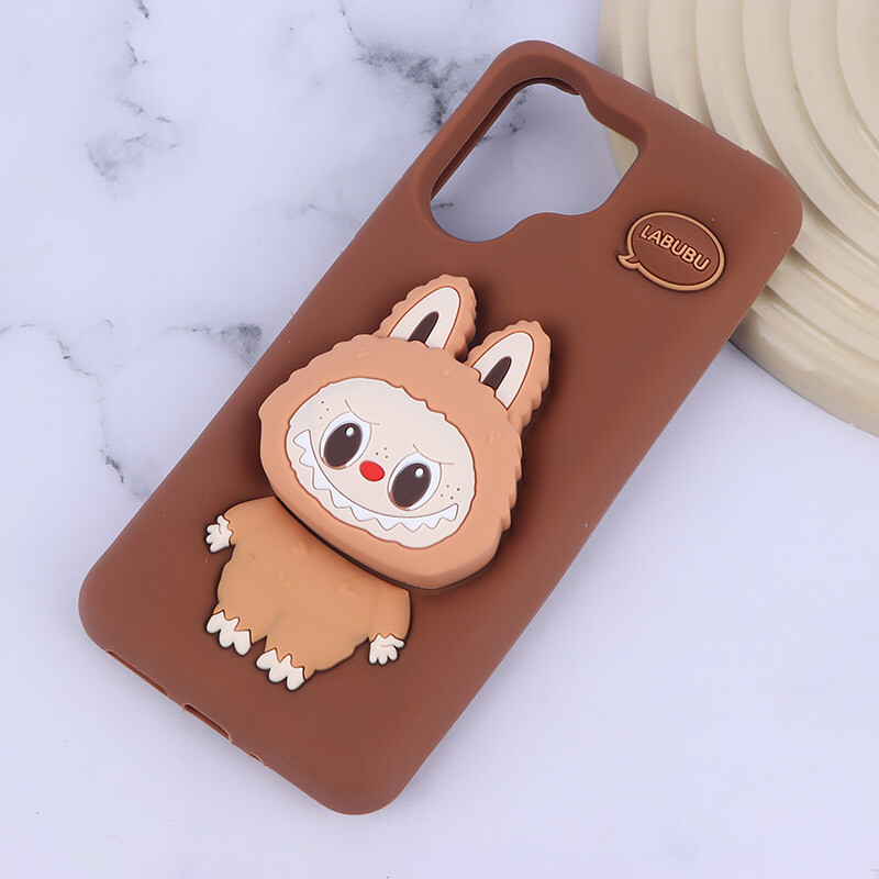 قاب سیلیکونی شیائومی Redmi 13C / C65 پاپ سوکت دار طرح Labubu