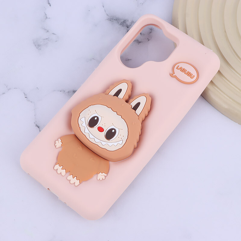 قاب سیلیکونی شیائومی Redmi 13C / C65 پاپ سوکت دار طرح Labubu