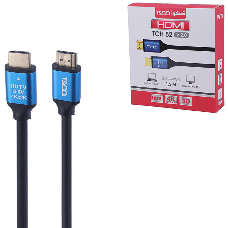 کابل HDMI 4K تسکو TCH 52 طول 1.5 متر