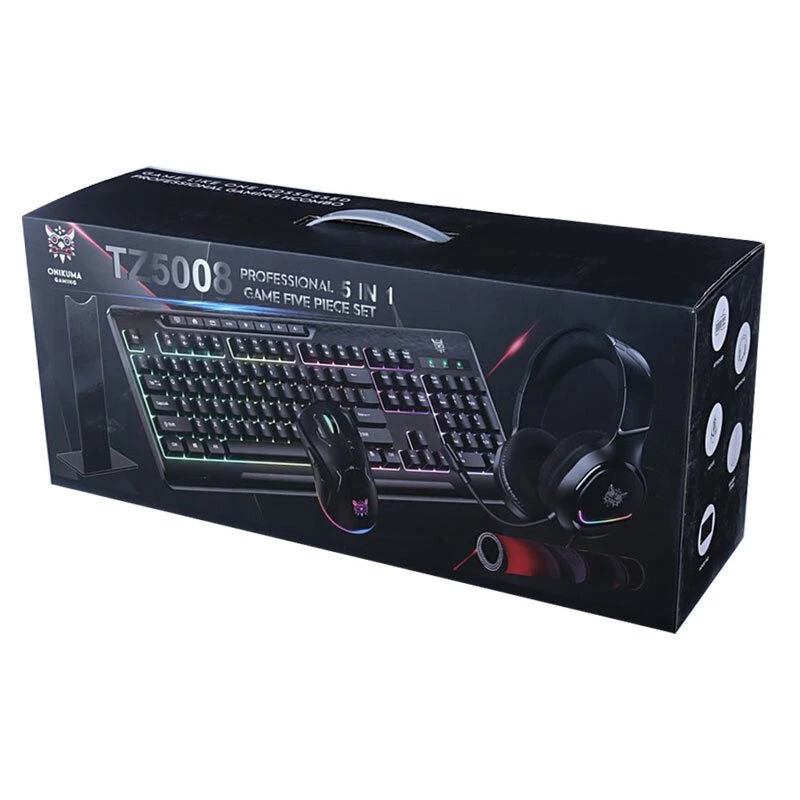 کیبورد و موس گیمینگ اونیکوما TZ5008 + هدست و پد موس