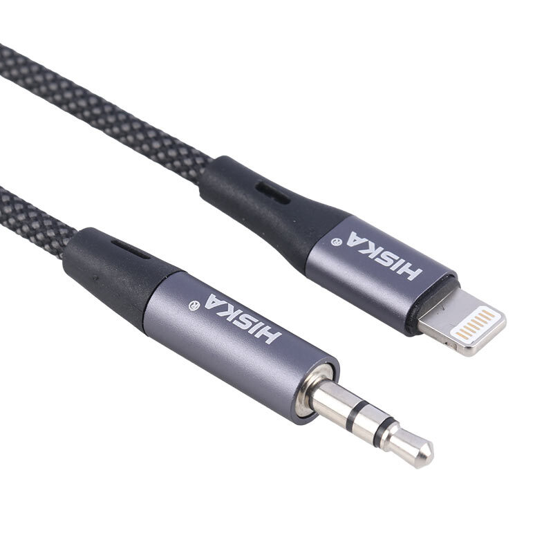 کابل تبدیل Lightning به AUX هیسکا W46 طول 1 متر