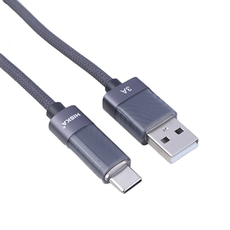 کابل تایپ سی فست شارژ 3 آمپر هیسکا LX-821AC طول 1 متر
