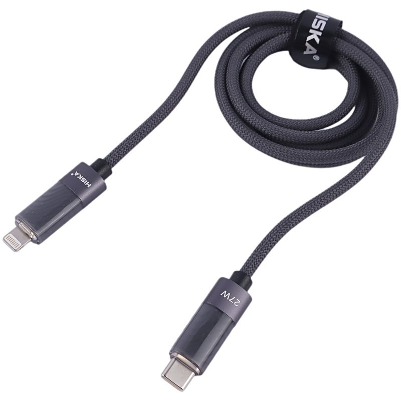 کابل تایپ سی به لایتنینگ فست شارژ 27 وات هیسکا LX-821CL طول 1 متر