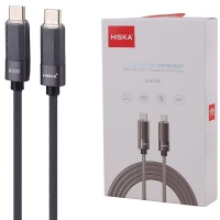کابل دو سر تایپ سی فست شارژ 60 وات هیسکا LX-821CC طول 1 متر