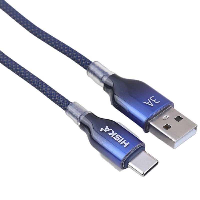 کابل تایپ سی فست شارژ 3 آمپر هیسکا LX-911AC طول 1 متر