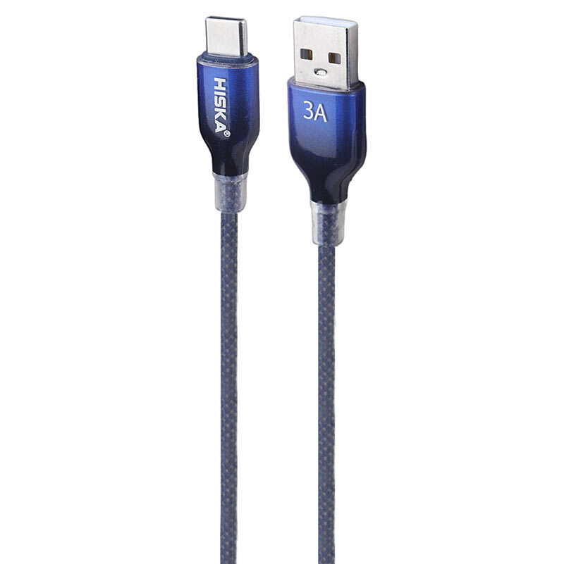 کابل تایپ سی فست شارژ 3 آمپر هیسکا LX-911AC طول 1 متر