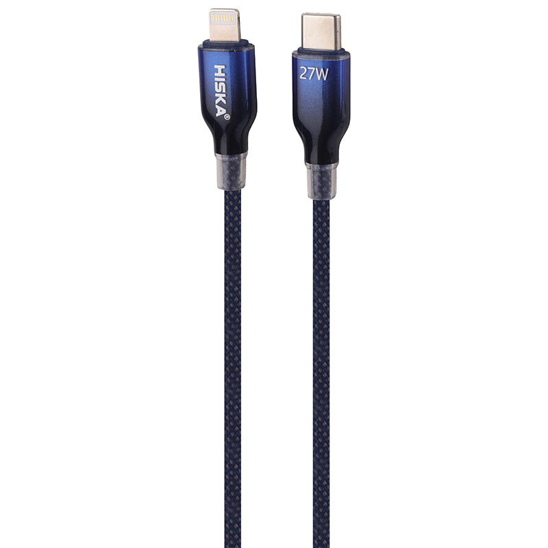 کابل تایپ سی به لایتنینگ فست شارژ 27 وات هیسکا LX-911CL طول 1 متر