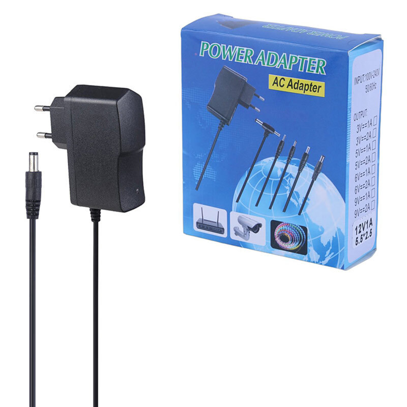 آداپتور مودم AC/DC 1210 12V 1A فیش درشت