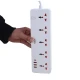 چند راهی 5 خانه هیسکا CH-5517EU با کابل 2 متری + شارژر USB و Type-C