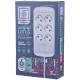 محافظ برق دیجیتال کامپیوتر و صوتی تصویری 6 خانه فروزش Lotus LT600D با کابل 2.8 متری