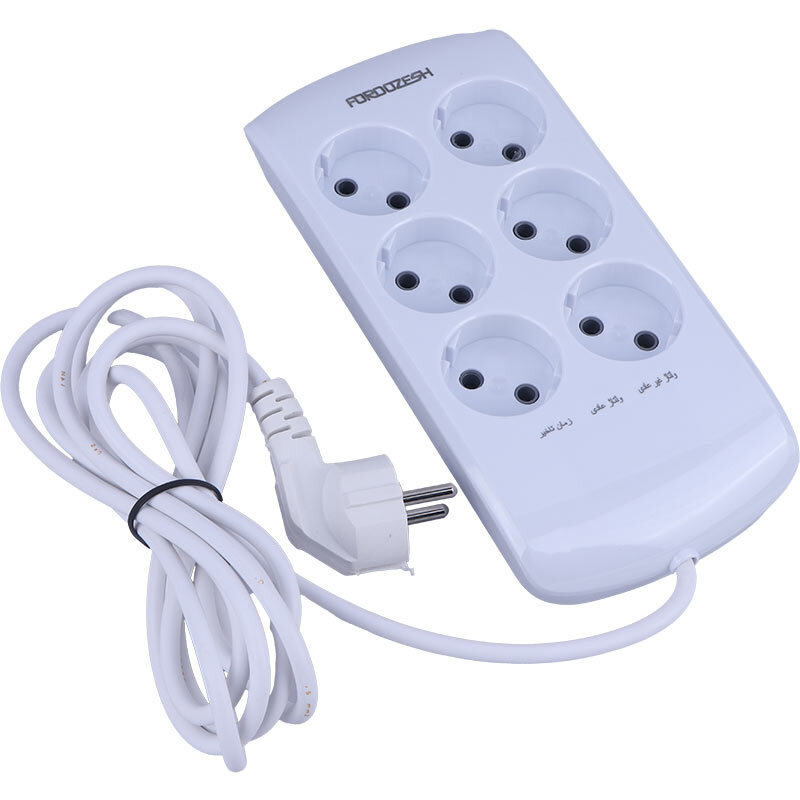 محافظ برق دیجیتال کامپیوتر و صوتی تصویری 6 خانه فروزش Lotus LT600D با کابل 2.8 متری