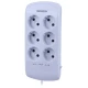 محافظ برق دیجیتال کامپیوتر و صوتی تصویری 6 خانه فروزش Lotus LT600D با کابل 2.8 متری