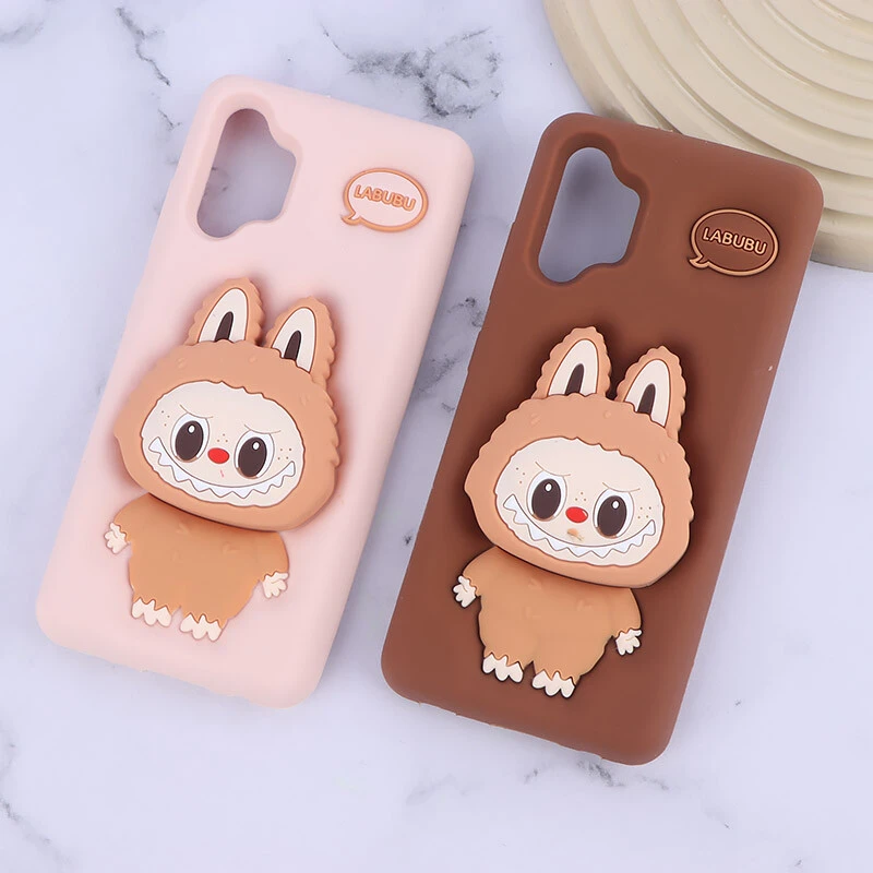 قاب سیلیکونی سامسونگ Galaxy A32 4G پاپ سوکت دار طرح Labubu