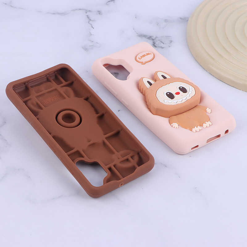 قاب سیلیکونی سامسونگ Galaxy A32 4G پاپ سوکت دار طرح Labubu