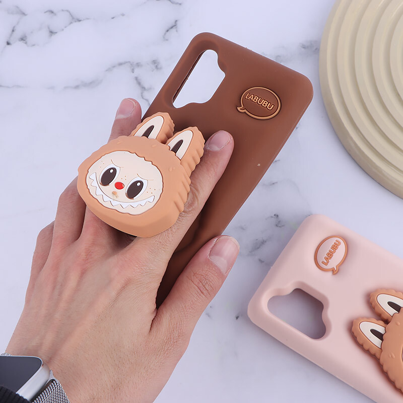 قاب سیلیکونی سامسونگ Galaxy A32 4G پاپ سوکت دار طرح Labubu