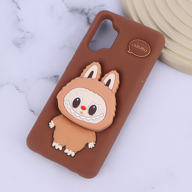 قاب سیلیکونی سامسونگ Galaxy A32 4G پاپ سوکت دار طرح Labubu