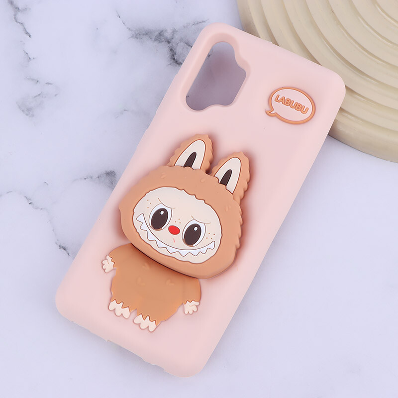 قاب سیلیکونی سامسونگ Galaxy A32 4G پاپ سوکت دار طرح Labubu