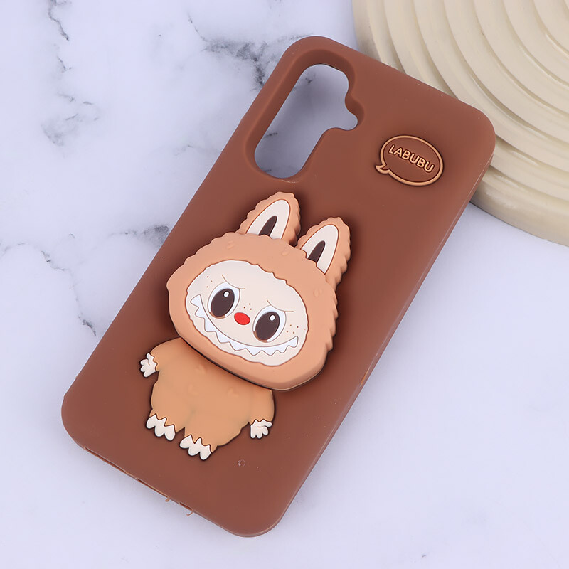 قاب سیلیکونی سامسونگ Galaxy A17 4G / A17 5G پاپ سوکت دار طرح Labubu