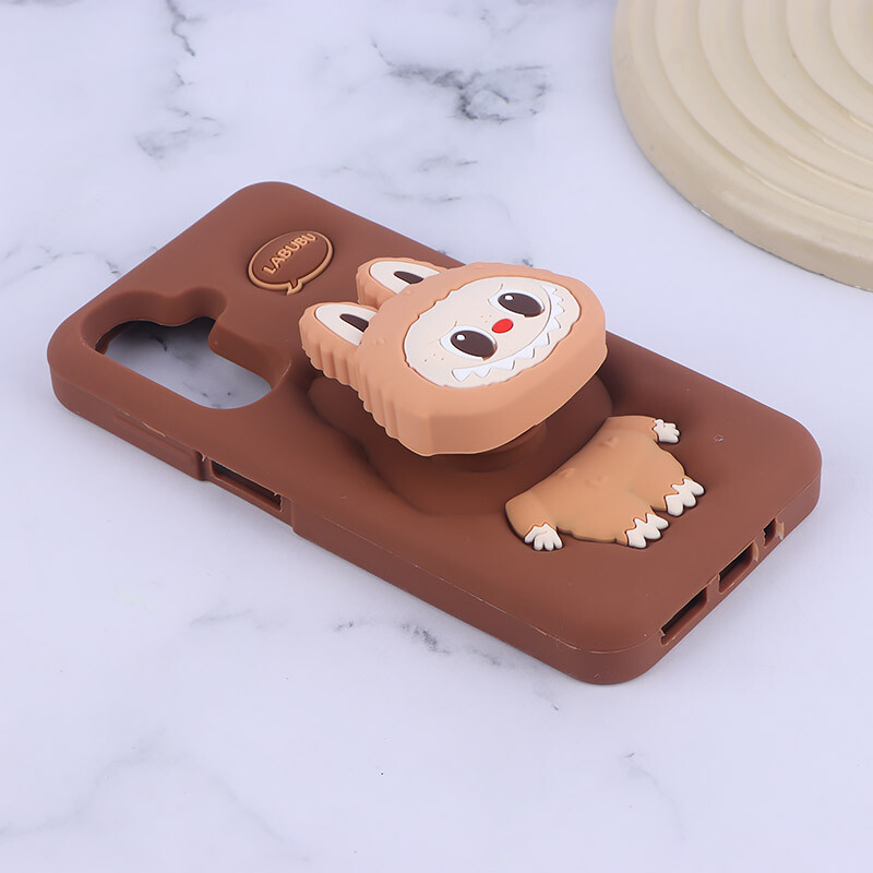 قاب سیلیکونی سامسونگ Galaxy A17 4G / A17 5G پاپ سوکت دار طرح Labubu