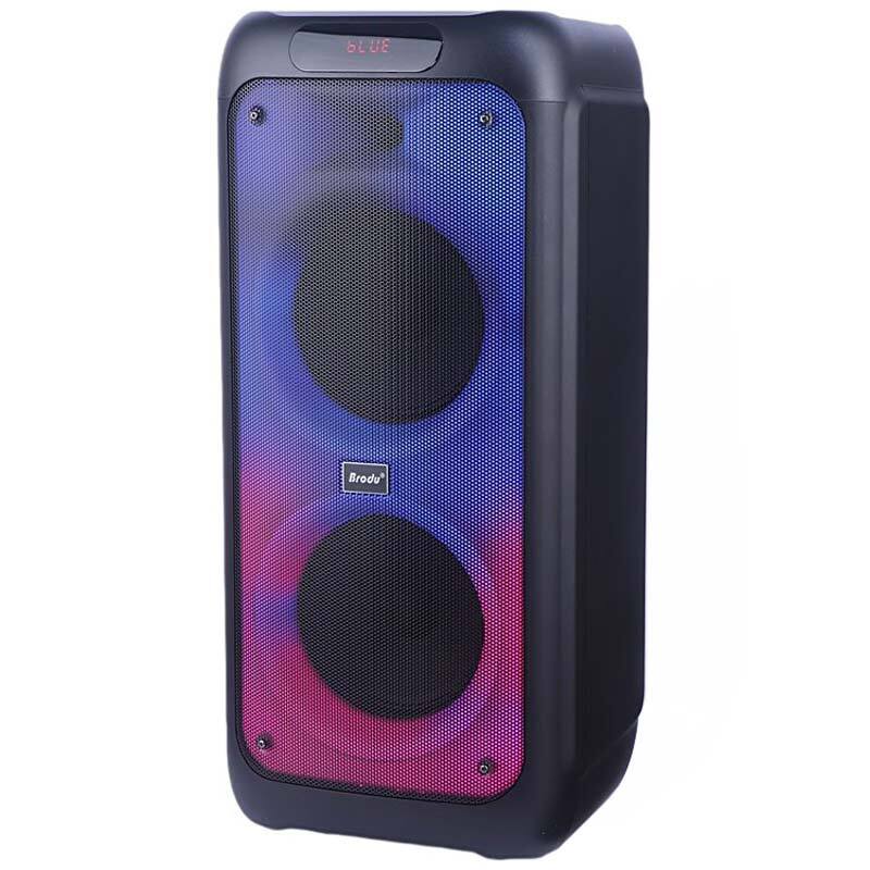 اسپیکر چمدانی بلوتوثی برودو BTS-1388 + میکروفون و ریموت کنترل