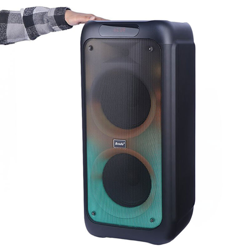 اسپیکر چمدانی بلوتوثی برودو BTS-1388 + میکروفون و ریموت کنترل