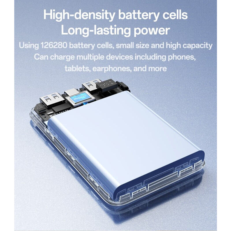 پاور بانک فست شارژ یسیدو YP80 PD 12W ظرفیت 10000 میلی آمپر ساعت