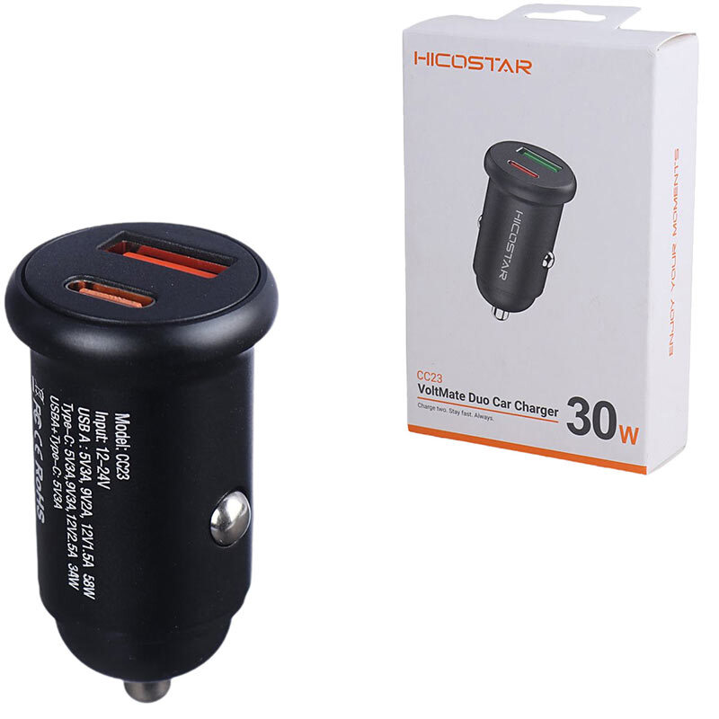 شارژر فندکی 30 وات هایکو استار CC23