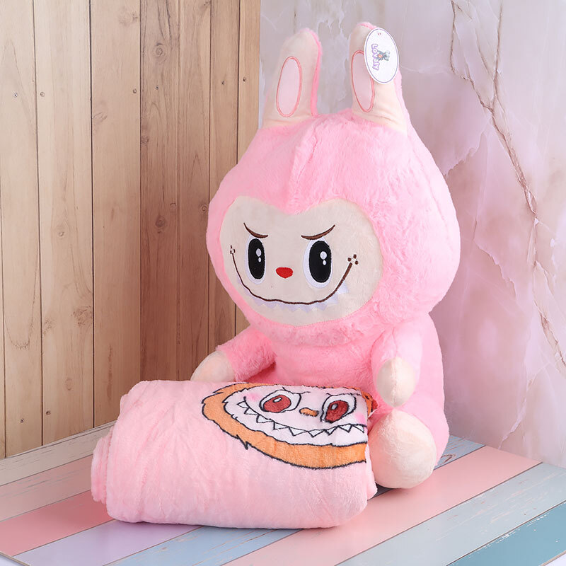 عروسک پولیشی لبوبو بالشتی به همراه پتو کد 707/5