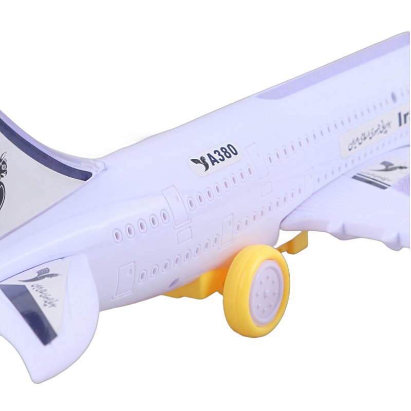 اسباب بازی هواپیما موزیکال چرخشی طرح ایران ایر A380 کد A330-130ir