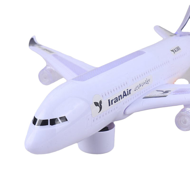 اسباب بازی هواپیما موزیکال چرخشی طرح ایران ایر A380 کد A330-130ir