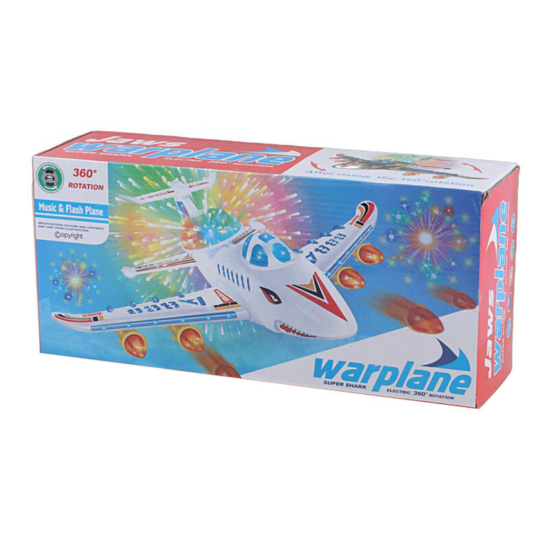 اسباب بازی هواپیما موزیکال چرخشی Warplane کد F23