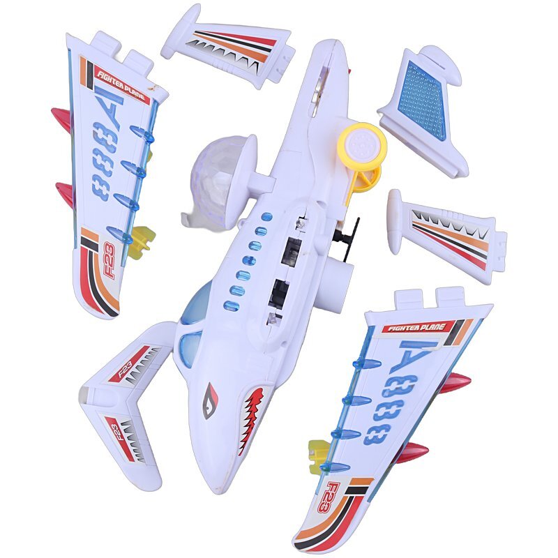 اسباب بازی هواپیما موزیکال چرخشی Warplane کد F23